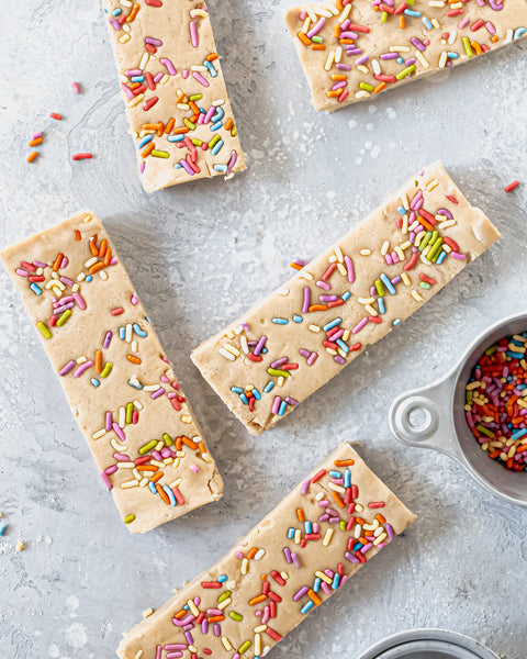 Vegan Birthday Cake Protein Bars