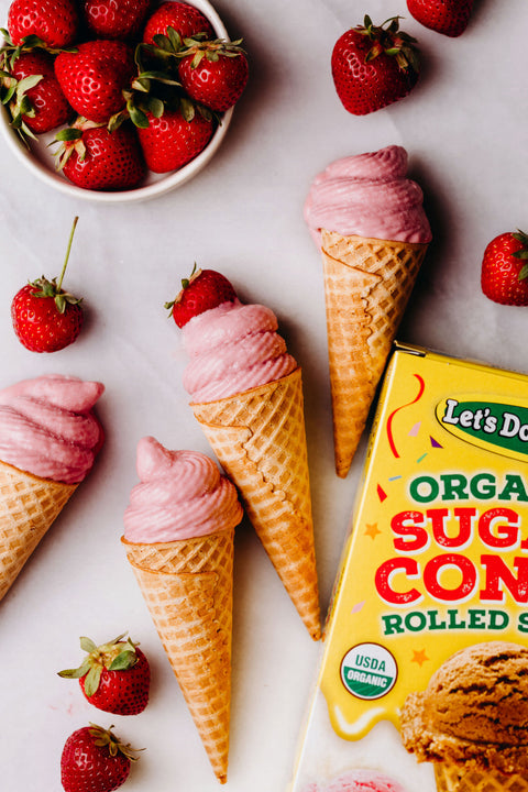 Dairy-Free Vegan Strawberry Soft Serve