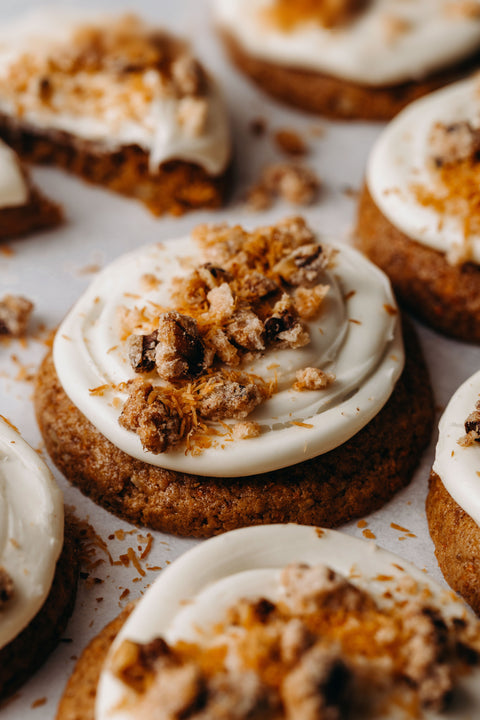 Gluten-Free Vegan Carrot Cake Cookies