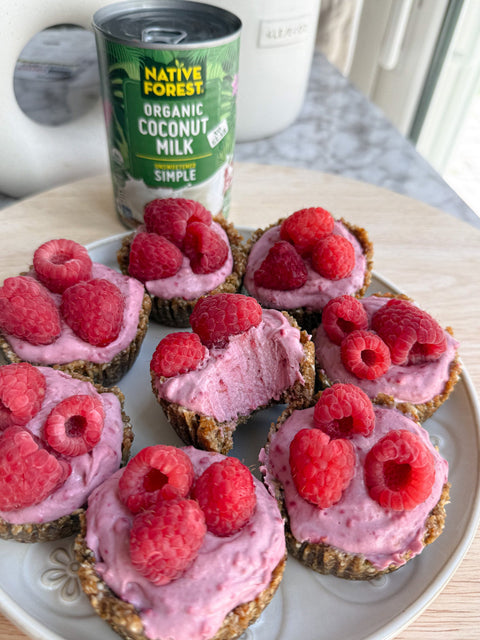 Healthy Raspberry Cheesecake Cups