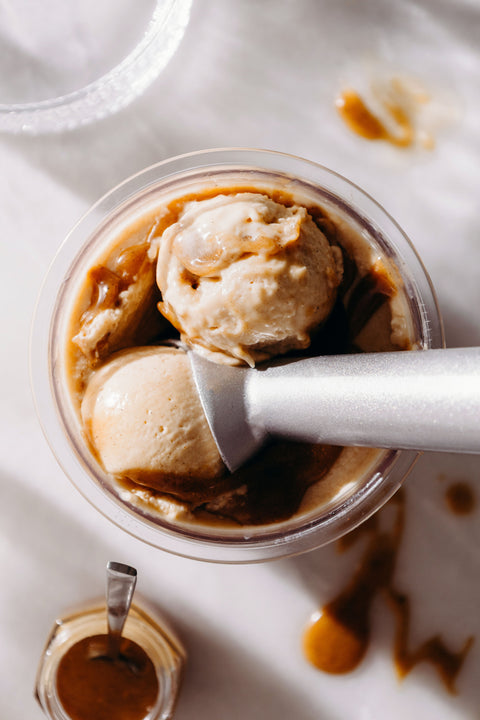 Vegan Salted Caramel Nina Creami Ice Cream