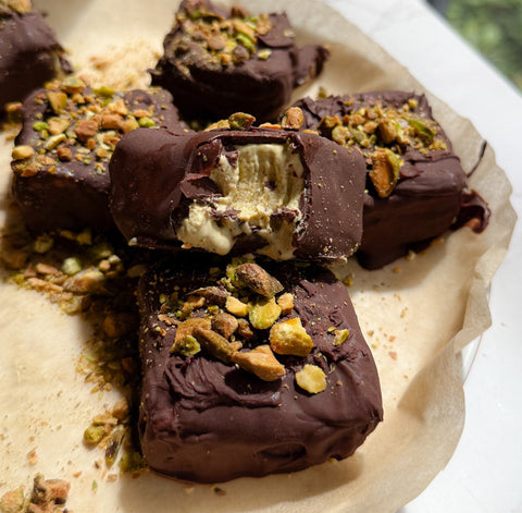Dairy-Free Dubai Pistachio Klondike Bars