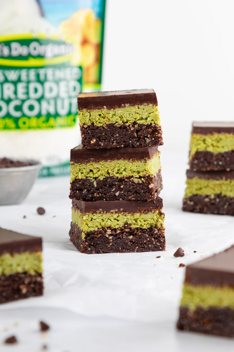 Healthy No-Bake Dubai Chocolate Brownies