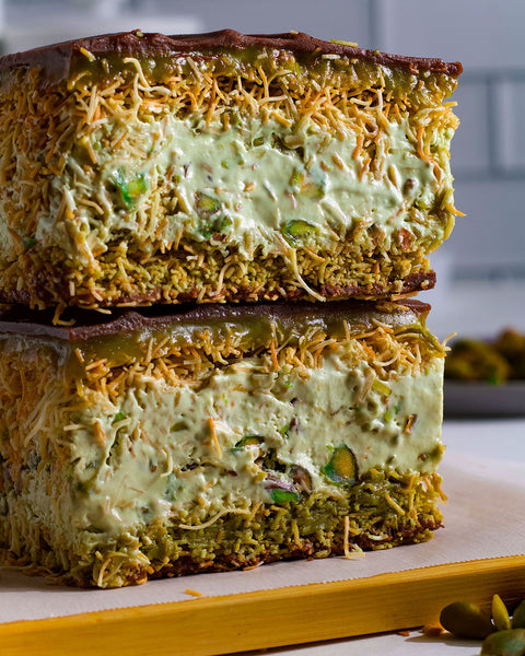 Dairy-Free Dubai Pistachio Ice Cream Sandwiches