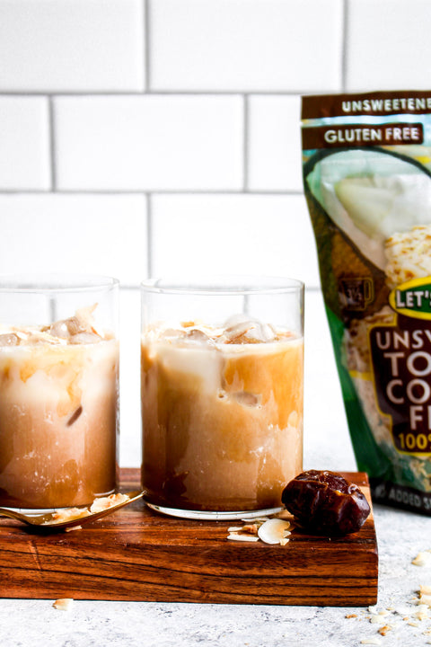 Iced Toasted Coconut Milk Latte