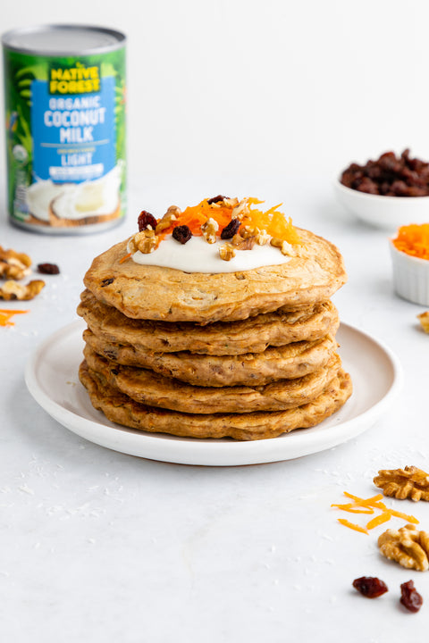 Vegan Carrot Cake Pancakes