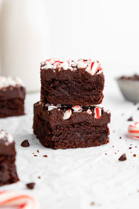 Vegan Chocolate Peppermint Brownies