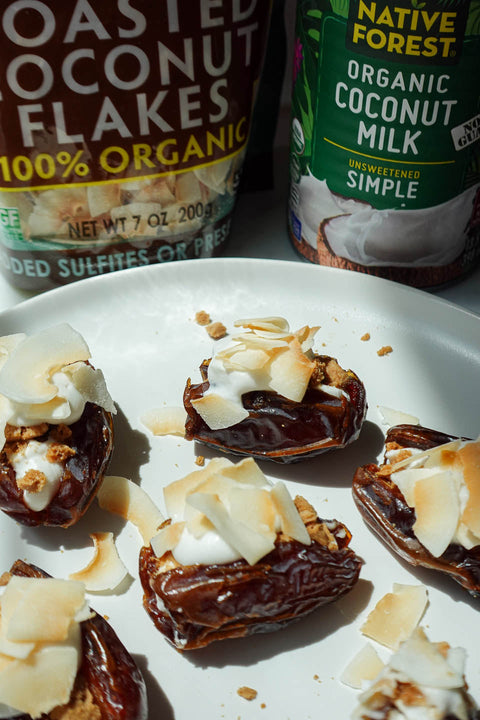 Coconut Cream Pie Stuffed Dates