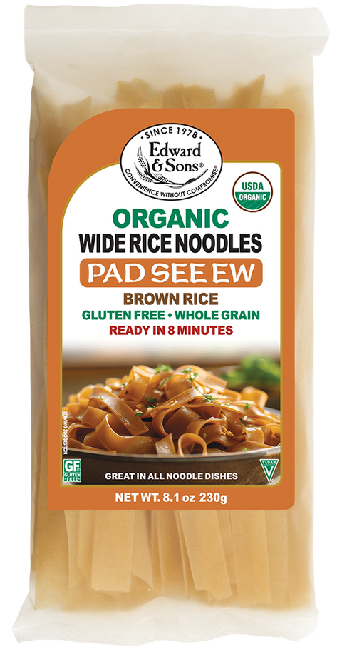 Edward & Sons® Organic Wide Rice Noodles Pad See Ew Brown Rice