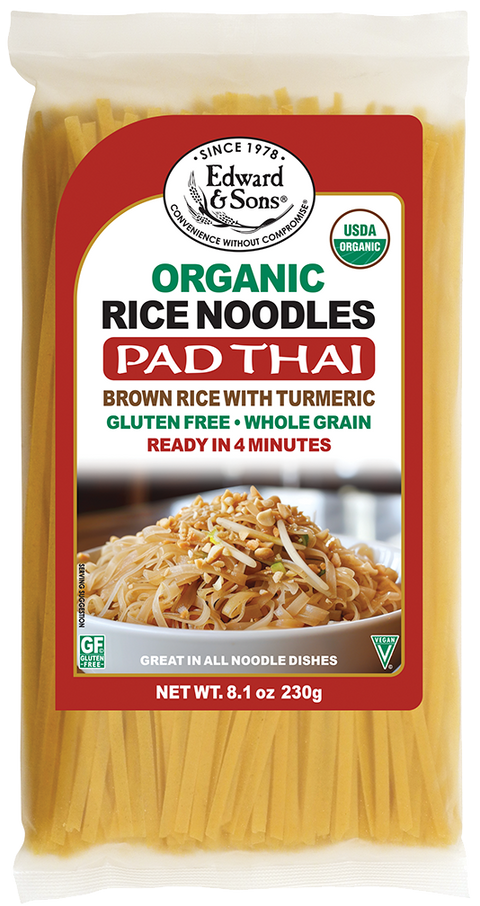 Edward & Sons® Organic Rice Noodles Pad Thai Brown Rice with Turmeric
