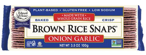Onion Garlic Brown Rice Snaps®