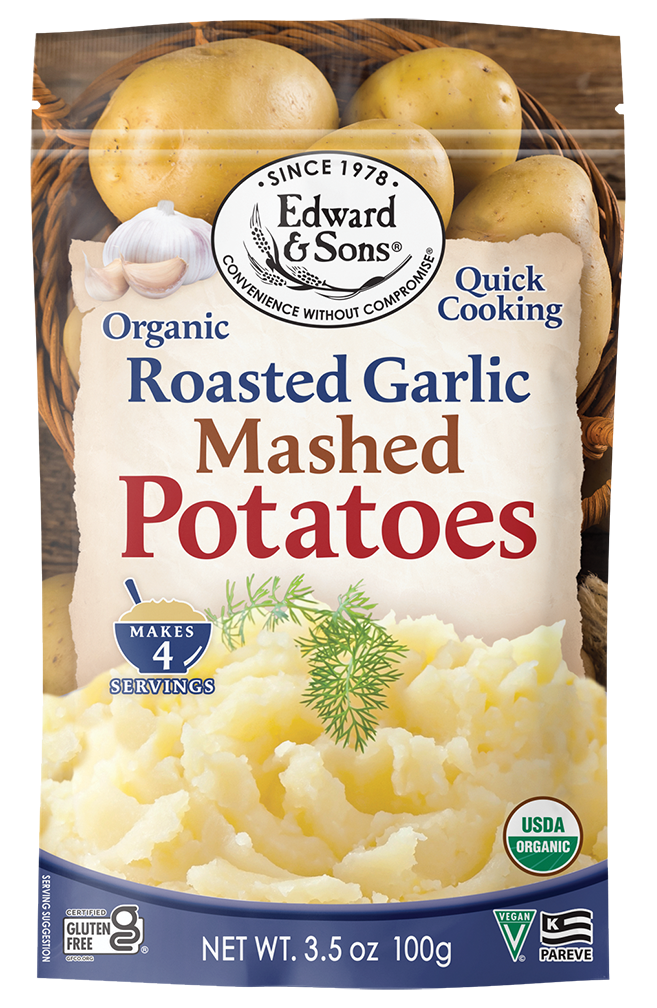 Edward Sons Organic Roasted Garlic Mashed Potatoes Edward Sons Trading Co