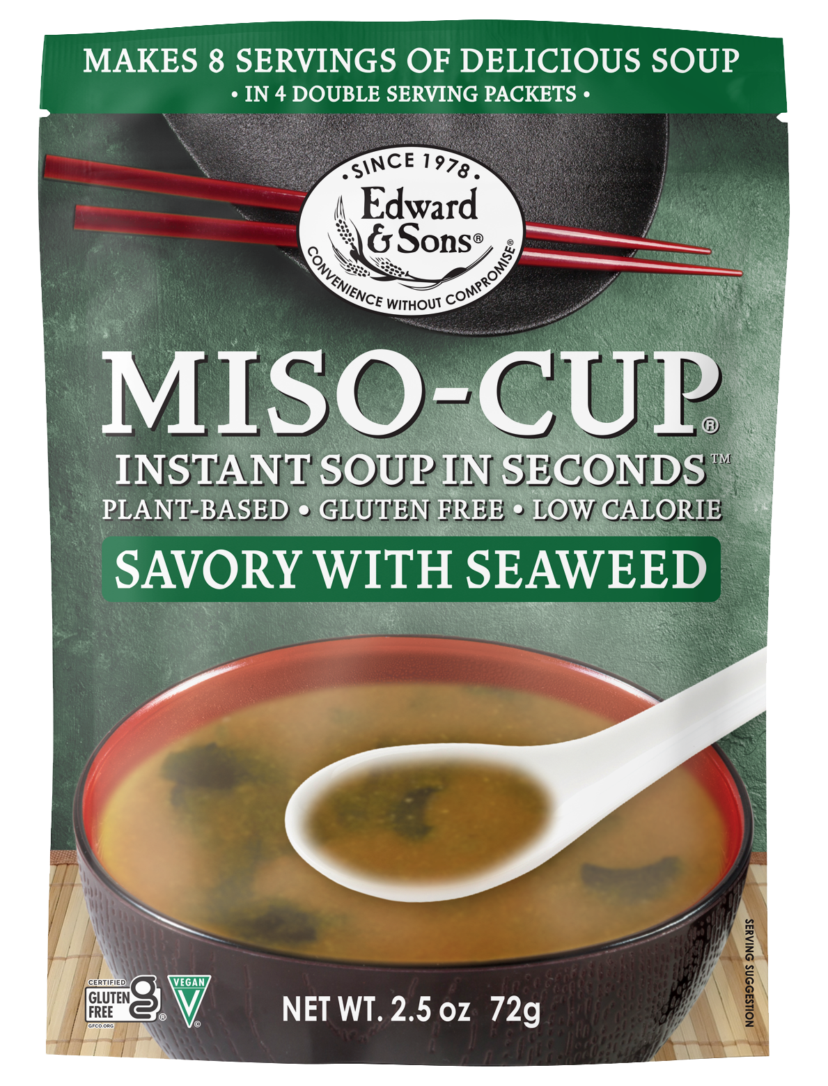 Savory Seaweed Miso-Cup® (4-Pack) – Edward & Sons Trading Co.