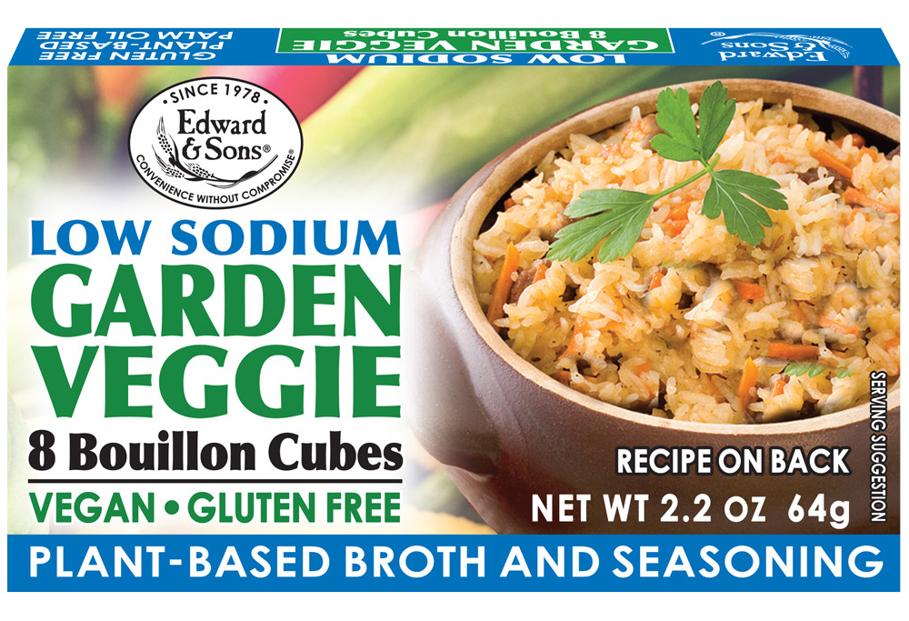 Edward & Sons® Low Sodium Garden Veggie Bouillon Cubes Edward & Sons