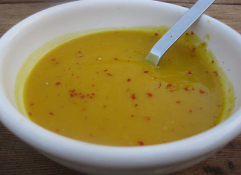 Pink Banana Squash Soup