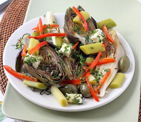 Grilled Artichoke Salad