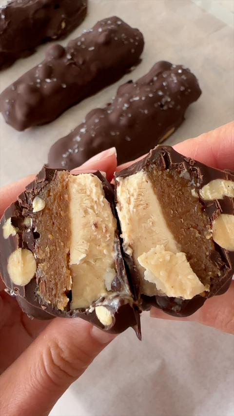 Vegan Snickers Ice Cream Bars