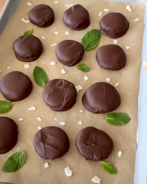 No-Bake Coconut Peppermint Patties