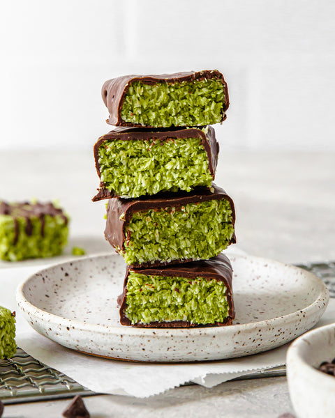 Vegan Matcha Bounty Bars