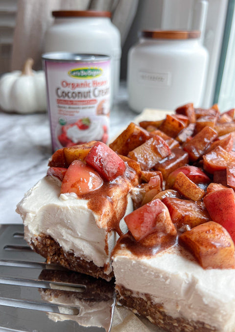 Vegan Apple Pie Cheesecake Bars