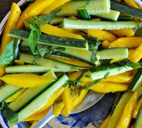 Coconut Mango Cucumber Salad