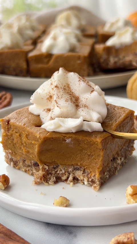 No-Bake Vegan Pumpkin Pie Bars