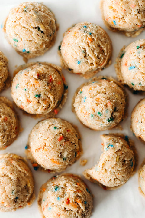 No-Bake Vegan Birthday Cake Batter Bites