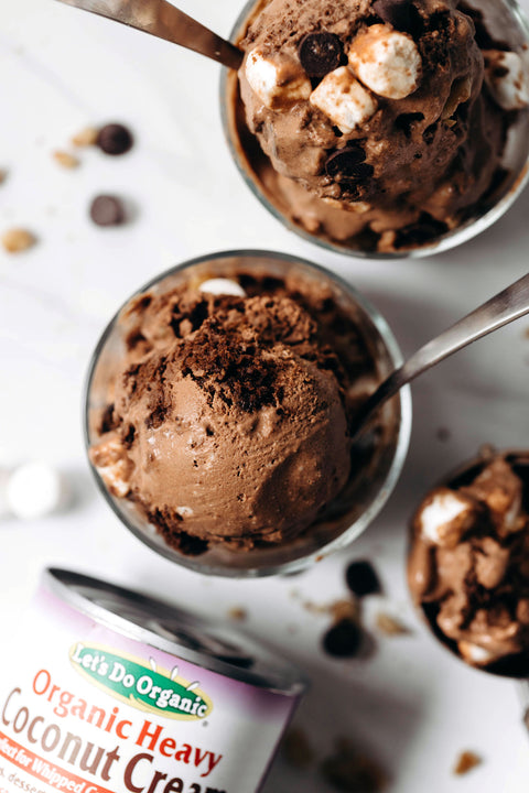 Vegan Rocky Road Ice Cream