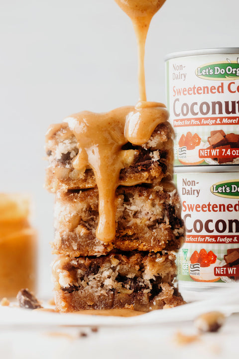 Vegan Caramel Apple Magic Bars