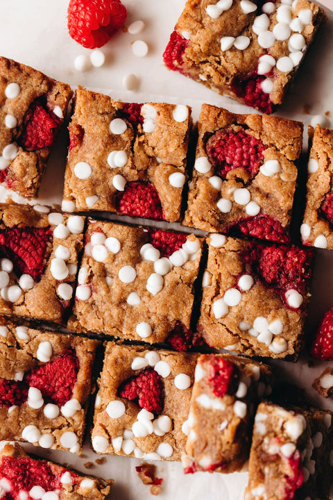 Raspberry White Chocolate Cookie Bars