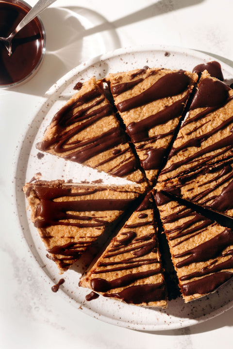 Vegan No-Bake Samoa Cheesecake