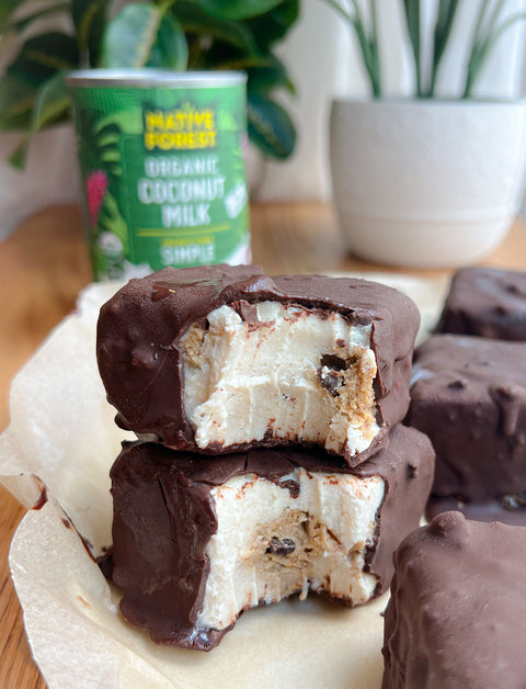 Dairy-Free Vegan Cookie Dough Ice Cream Bars