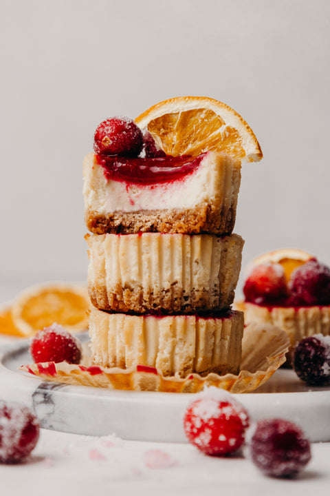 Dairy-Free Orange Cranberry Cheesecake Bars