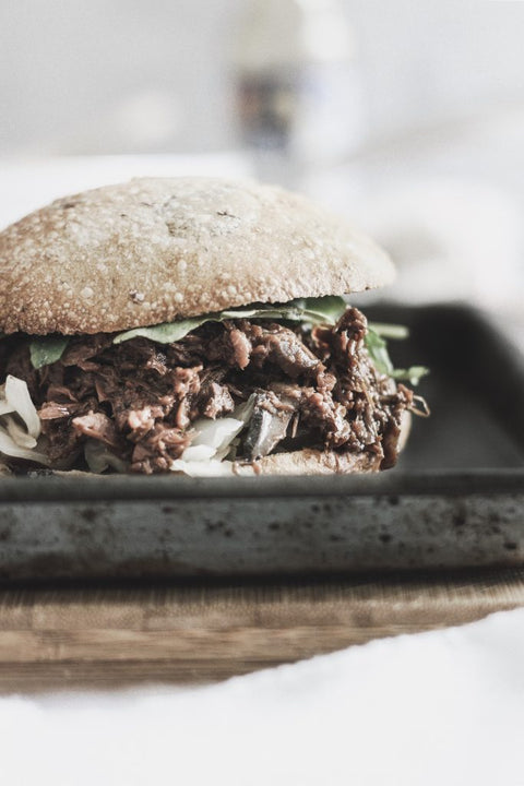 Vegan Jackfruit Pulled "Pork" Sandwich