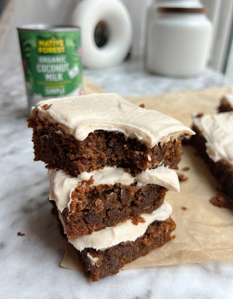 Vegan Gingerbread Date Blondies