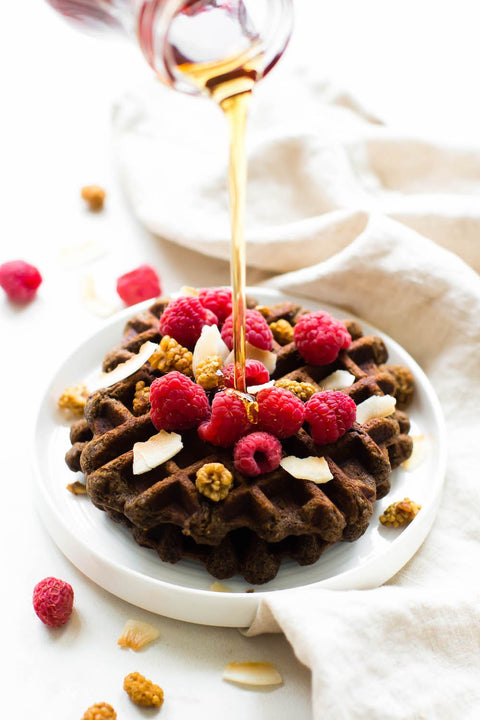 Vegan Banana Flour Waffles