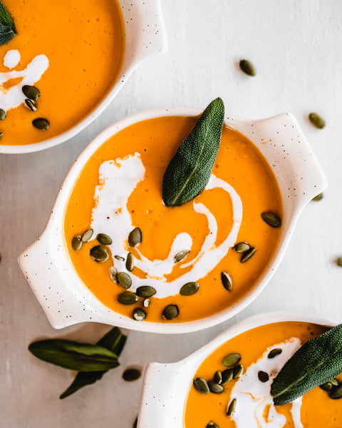 Vegan Creamy Roasted Garlic Butternut Squash Soup