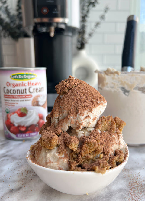 Vegan Dairy-Free Tiramisu Ice Cream