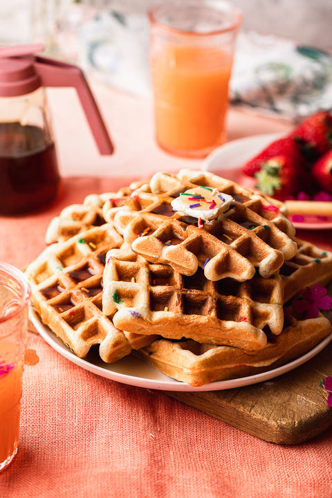 Funfetti Cassava Flour Waffles