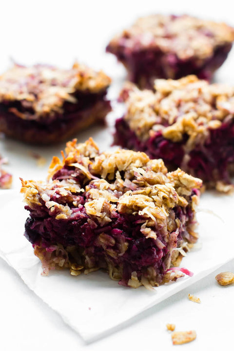 Vegan Coconut Berry Crumble Bars