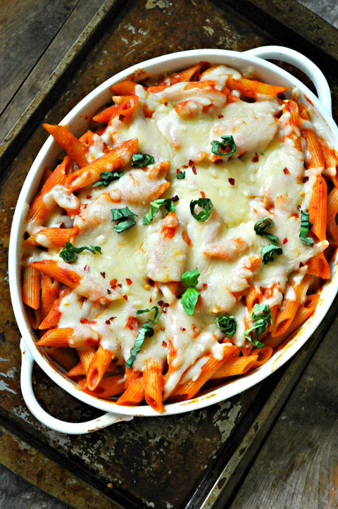 Vegan Baked Ziti Alla Vodka