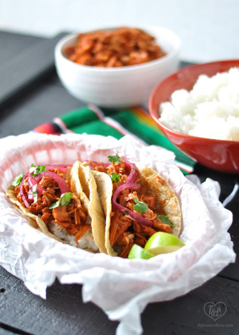 Vegan Jackfruit Crockpot Taco Filling