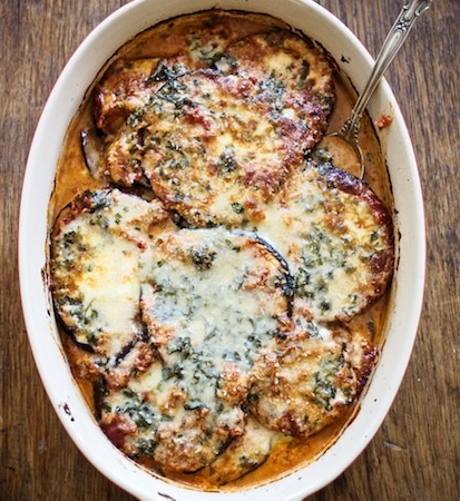 Eggplant Parmesan with Chreese® Sauce