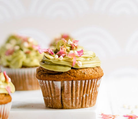 Vegan Coconut Matcha Cupcakes