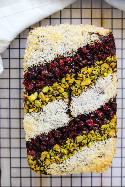 Cranberry Pistachio Banana Flour Fruit Bread