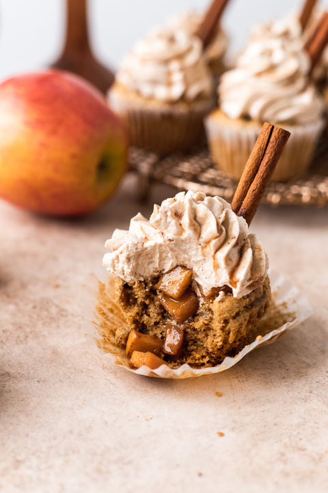 Vegan Apple Pie Cupcakes