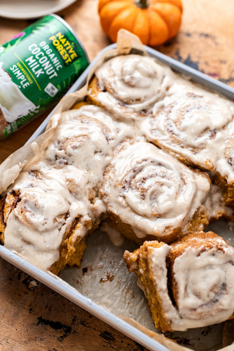 Vegan & Gluten-Free Pumpkin Cinnamon Rolls