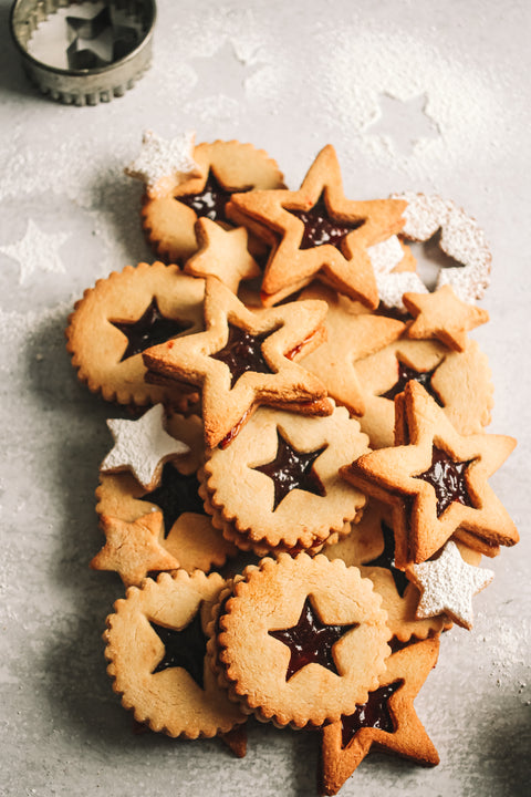 Vegan Paleo Linzer Cookies