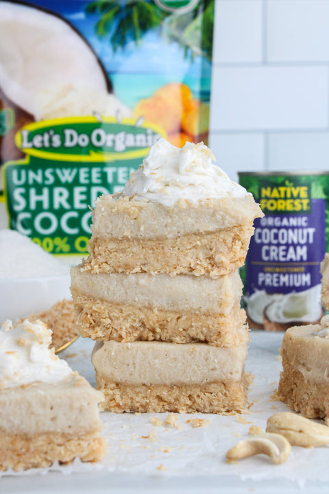 Vegan Coconut Cheesecake Bars