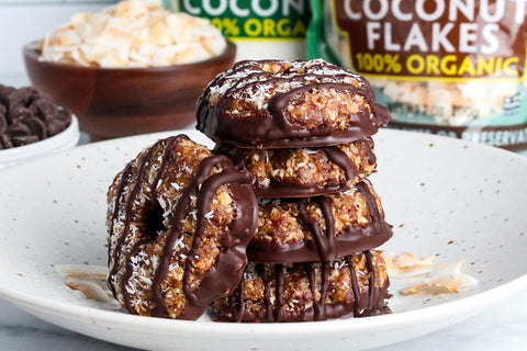 No-Bake Vegan Samoa Cookies